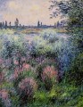 einen Punkt auf dem Ufer der Seine Claude Monet